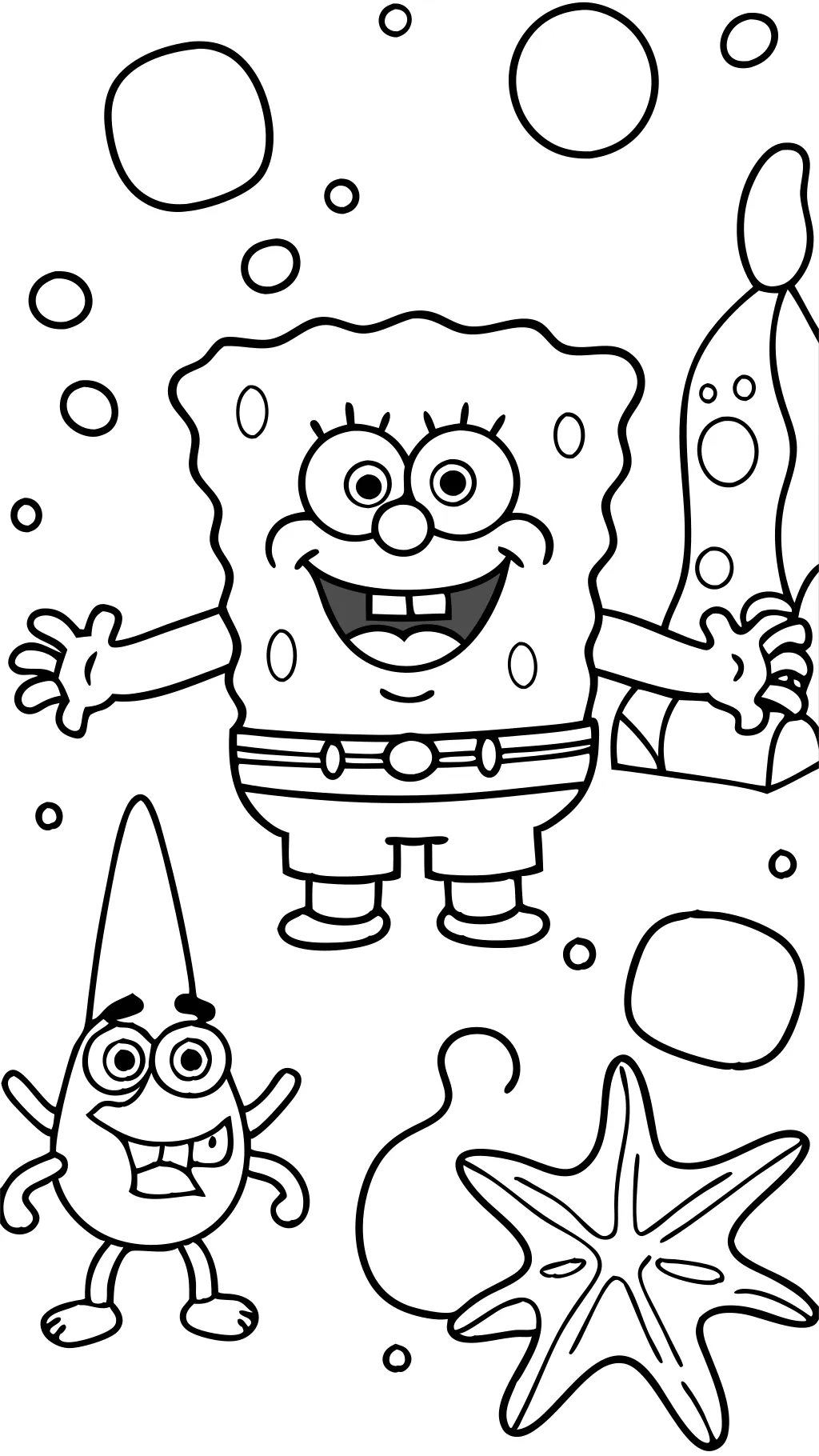 coloring pages of spongebob